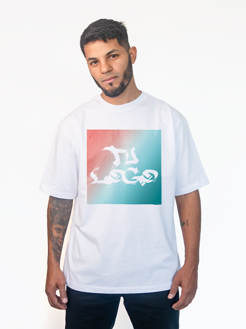 Crop Top Oversize con Estampa Personalizada de hasta 30x30cm