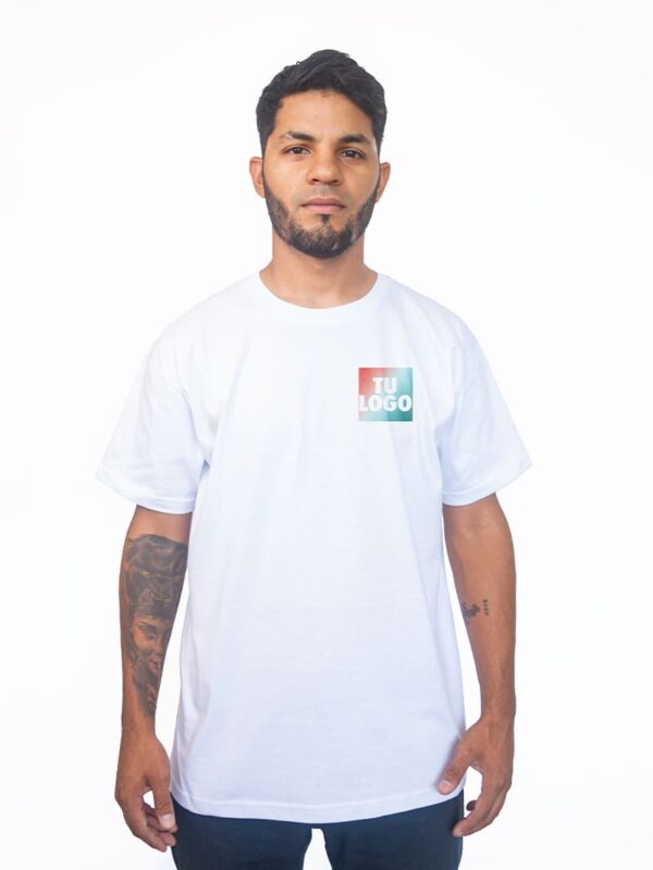 Remera con Estampa en Pecho y Espalda