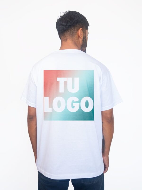 Remera con Estampa en Pecho y Espalda