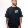 Remera Oversize con Estampa en Pecho y Espalda