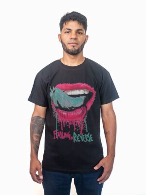 Remera negra con estampa de Banda Falling In Reverse