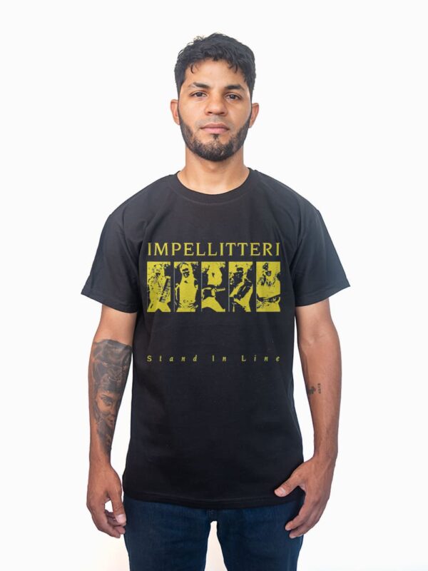 Remera negra con estampa de Impellitteri