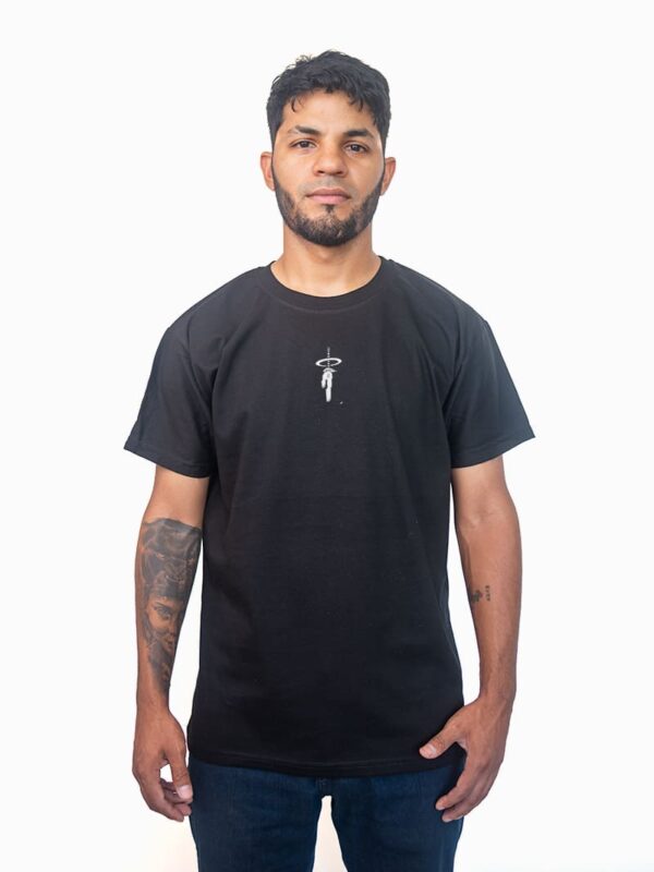 Remera Negra Con Estampa de Toji Fushiguro de anime Jujutsu Kaisen