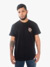 Remera negra con estampa de Goku y vegueta revividos de anime Dragon Ball