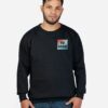 Buzo Cuello redondo Negro estampado con tu logo