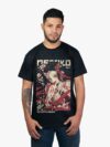 Remera negra con estampa de Nezuko de Kimetsu No Yaiba Demon Slayer