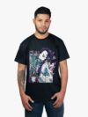 Remera negra con estampa de Shinobu de Kimetsu No Yaiba Demon Slayer