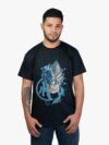 Remera negra con estampa de Goku de anime Dragon Ball
