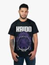 Remera negra con estampa de Kaido de One Piece