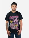 Remera negra con estampa de Majin Boo de dragon ball