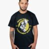 Remera negra con estampa de Goku Saiyan School de anime Dragon Ball