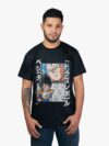 Remera negra con estampa de Vegeta de anime Dragon Ball