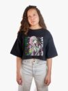 Remera negra con estampa de Mitzuri de Kimetsu No Yaiba Demon Slayer