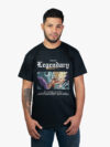 Remera negra con estampa de Freezer de anime Dragon Ball