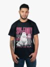 Remera negra con estampa de Anya y Bond de Spy x Family