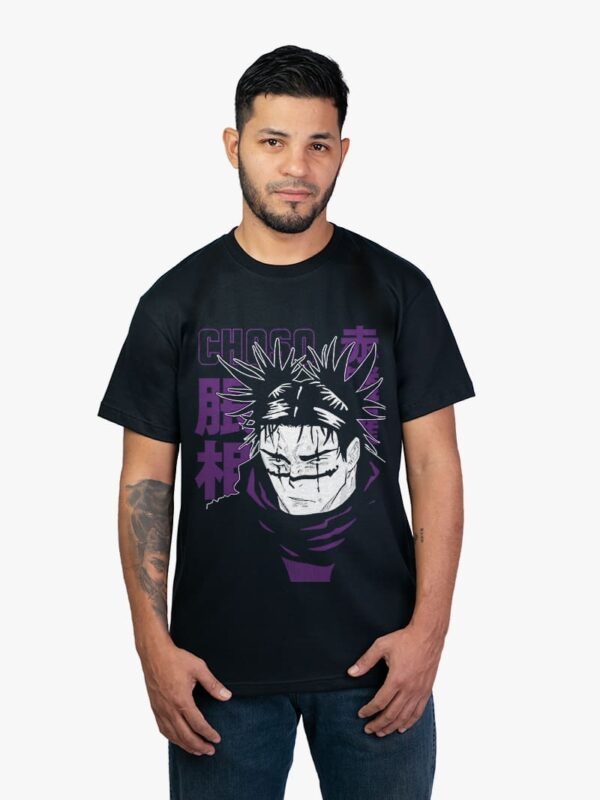 Remera negra con estampa de Choso de Jujutsu Kaisen