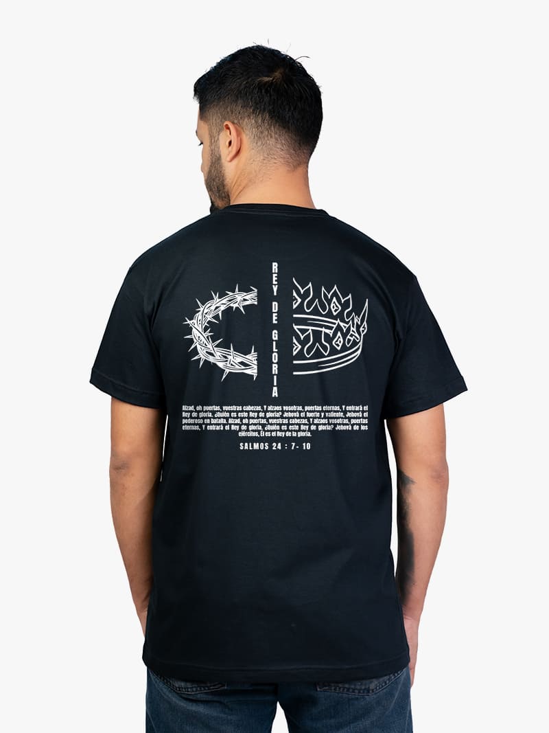 Remera Rey de Gloria Salmos 24:7-10 Mau Indumentaria Personalizada