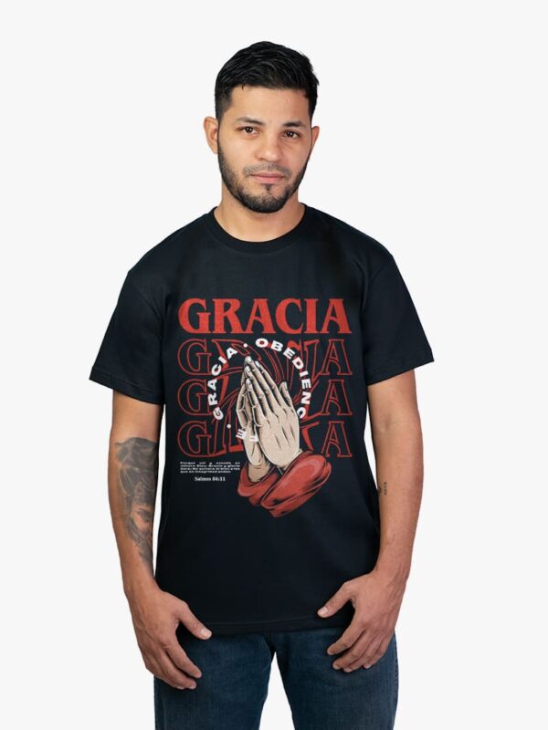 Remera cristiana gracia fe obediencia salmos 84:11