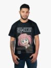 Remera negra con estampa de Anya de Spy x Family