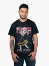 Remera negra con estampa de Anya de Spy x Family