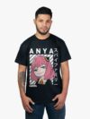 Remera negra con estampa de Anya de Spy x Family