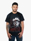 Remera negra con estampa de Asta de Black Clover