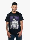 Remera negra con estampa de Baki Hanma de Baki
