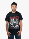 Remera negra con estampa de Hotaru de Kimetsu No Yaiba Demon Slayer