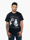 Remera negra con estampa de Itachi de Naruto
