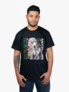 Remera negra con estampa de Mitzuri de Kimetsu No Yaiba Demon Slayer