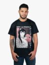 Remera negra con estampa de Anya y Yor de Spy x Family