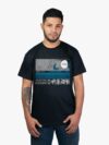 Remera negra con estampa de Yuta de Jujutsu Kaisen