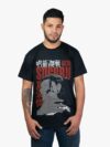 Remera negra con estampa de Geto Sucuru de Jujutsu Kaisen