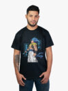 Remera negra con estampa de Gogeta de anime Dragon Ball