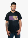 Remera negra con estampa de Goku de anime Dragon Ball