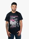 Remera negra con estampa de Itadori x Sukuna de Jujutsu Kaisen