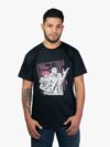 Remera negra con estampa de Itadori y Todo de Jujutsu Kaisen