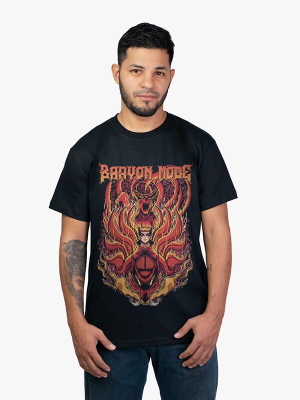 Remera negra con estampa de Naruto Baryon de Naruto