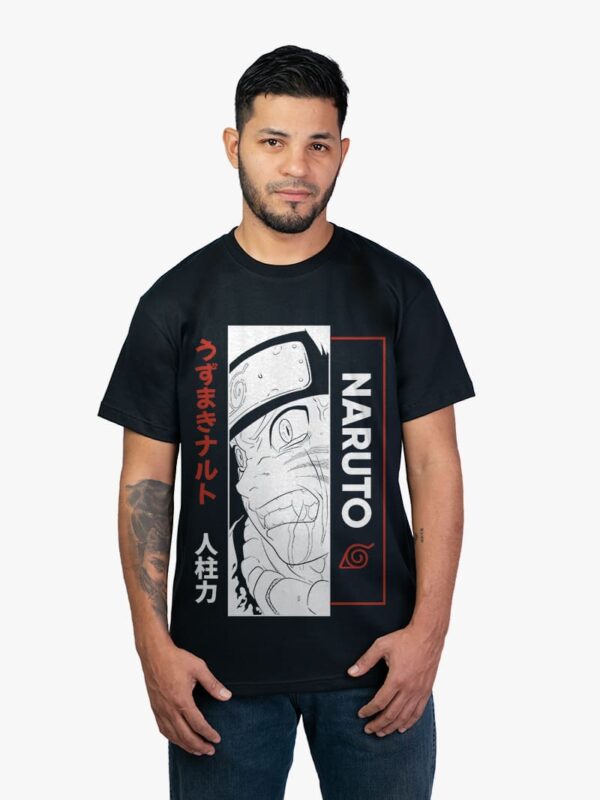 Remera negra con estampa de Naruto de Naruto