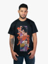 Remera negra con estampa de Goku de anime Dragon Ball