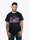 Remera negra con estampa de Vegeta de anime Dragon Ball
