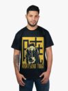 Remera negra con estampa de Tobi de Naruto