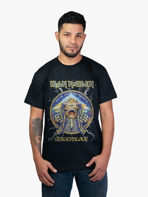 Remera Power Slave de banda de rock Iron Maiden